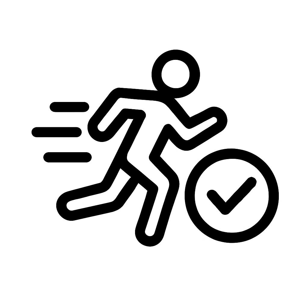 Piktogramm zur schnellen Umsetzung